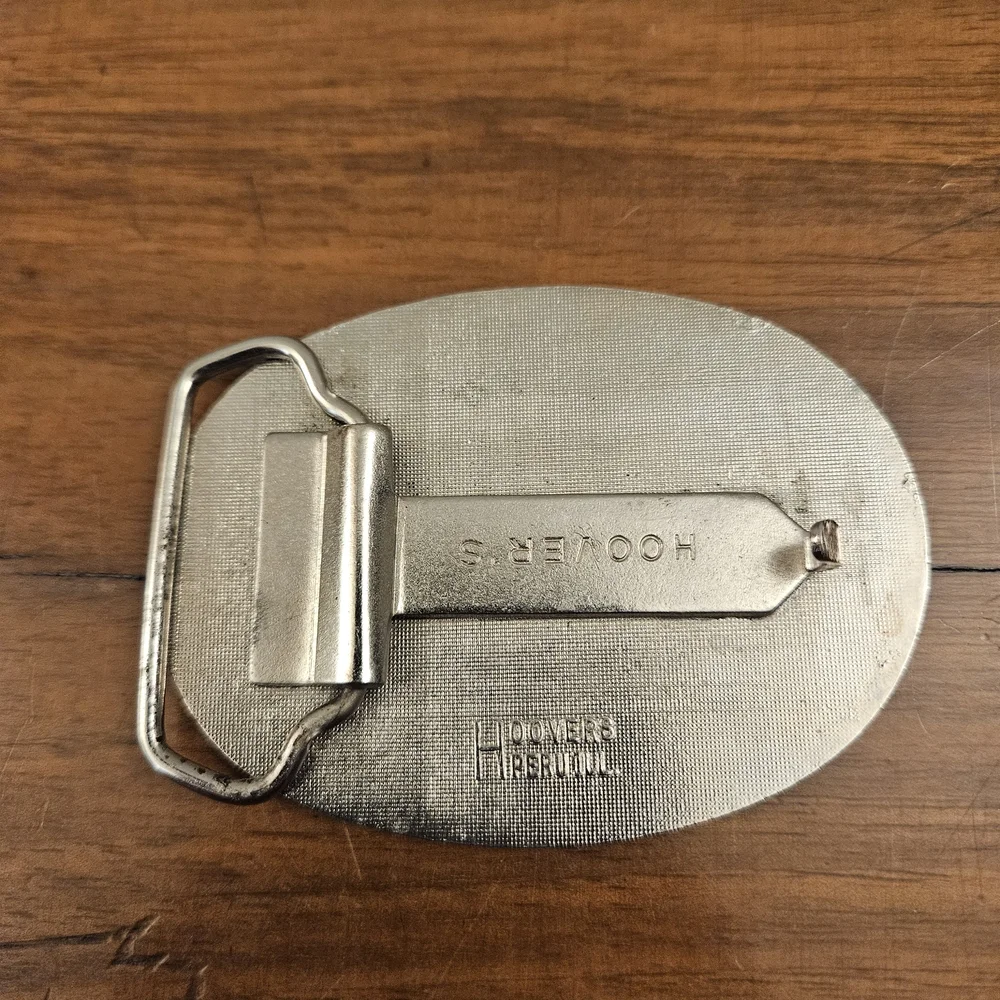 Vintage CRST Transportation Company‎ Belt Buckle Hoovers Metal Enamel